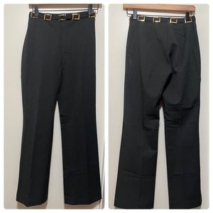 Made in France Vertigo Womens Dress Pants Career Belted Womens Size 4.